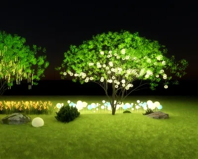 氛围灯场景SketchUp草图大师模型下载ID48944