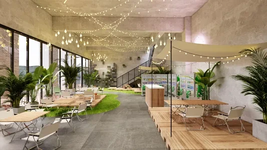 Enscape8露营风餐厅场景SketchUp草图大师模型下载1178