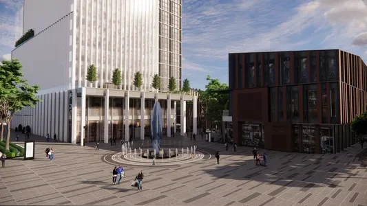 Enscape商业街场景SketchUp草图大师模型下载1186