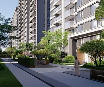 Enscape小区景观场景SketchUp草图大师模型下载1574