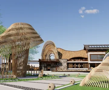 Enscape民宿场景SketchUp草图大师模型下载1581
