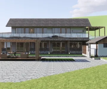 Enscape民宿场景SketchUp草图大师模型下载1585