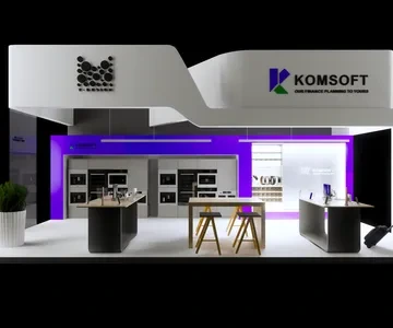 Enscape展会展位场景SketchUp草图大师模型下载1595