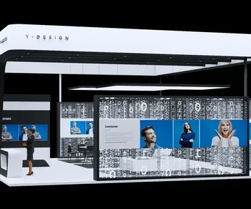 Enscape展会展位场景SketchUp草图大师模型下载1597