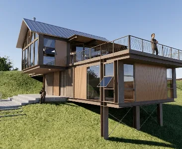 Enscape东南亚民宿场景SketchUp草图大师模型下载2147