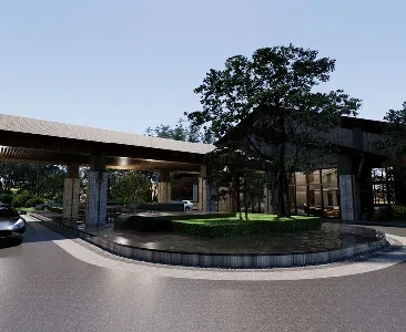 Enscape酒店度假村场景SketchUp草图大师模型下载2157
