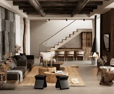 Enscape民宿室内场景SketchUp草图大师模型下载2161