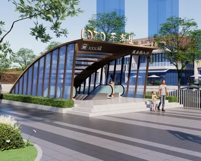 地铁场景SketchUp草图大师模型下载ID54514