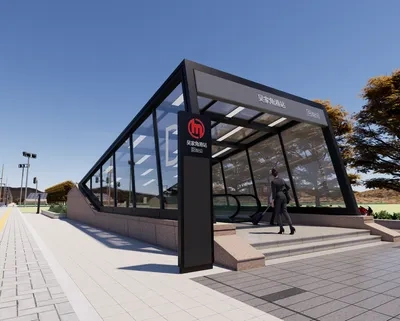 地铁场景SketchUp草图大师模型下载ID54517