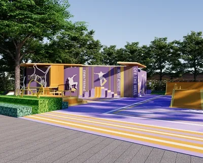 Enscape滑板公园场景SketchUp草图大师模型下载ID55292