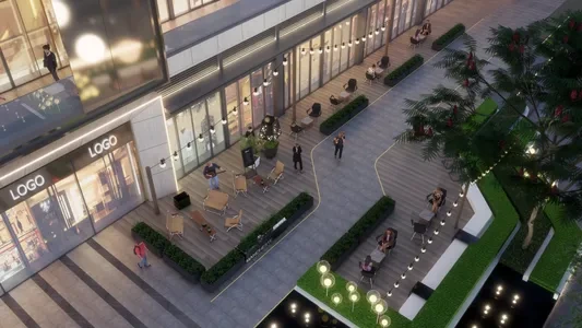 Enscape商业街场景SketchUp草图大师模型下载1210