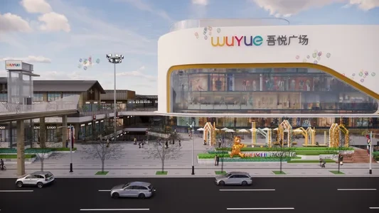 Enscape商业街场景SketchUp草图大师模型下载1213