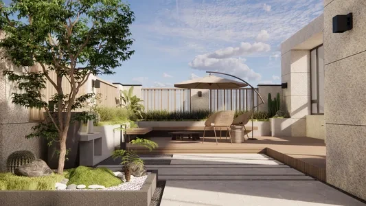Enscape庭院场景SketchUp草图大师模型下载1220