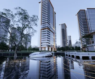 Enscape小区景观场景SketchUp草图大师模型下载1606