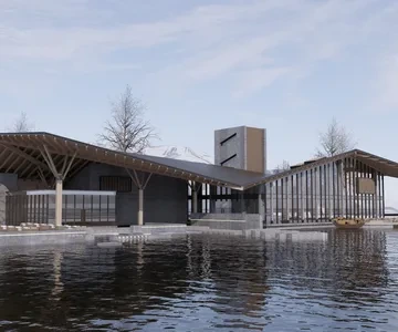 Enscape建筑展馆场景SketchUp草图大师模型下载1621