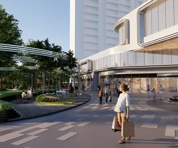 Enscape商业综合体场景SketchUp草图大师模型下载1634