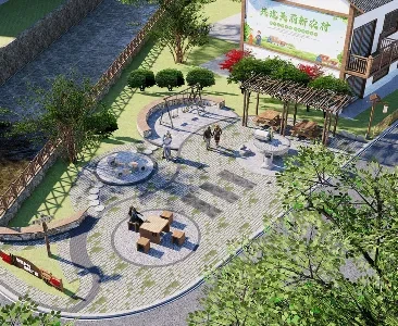 Enscape美丽乡村场景SketchUp草图大师模型下载2178