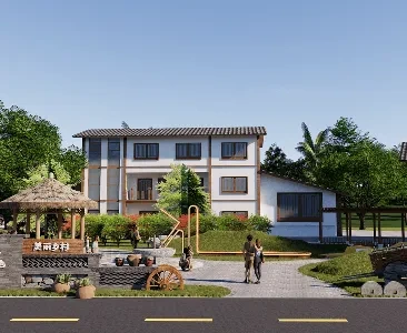 Enscape美丽乡村场景SketchUp草图大师模型下载2181