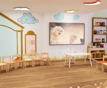 Enscape幼儿园教室场景SketchUp草图大师模型下载2185