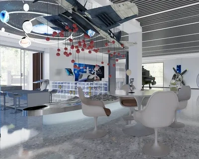 Enscape航天航空展厅场景SketchUp草图大师模型下载ID56361