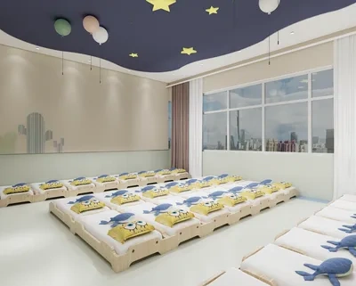Enscape幼儿园宿舍场景SketchUp草图大师模型下载ID56372
