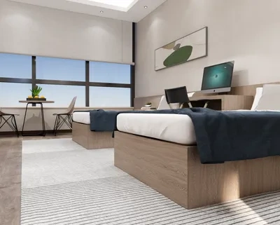 Enscape宿舍场景SketchUp草图大师模型下载ID56723