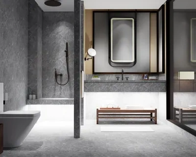 Enscape卫生间SU场景SketchUp草图大师模型下载ID56800