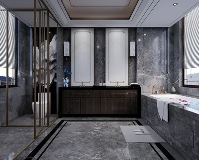 Enscape卫生间SU场景SketchUp草图大师模型下载ID56803