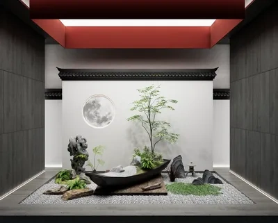 Enscape室内造景小品场景SketchUp草图大师模型下载ID42232