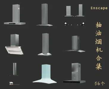 抽油烟机SU草图大师sketchup模型免费下载T043