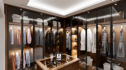 Enscape欧式衣帽间场景SketchUp草图大师模型下载1239