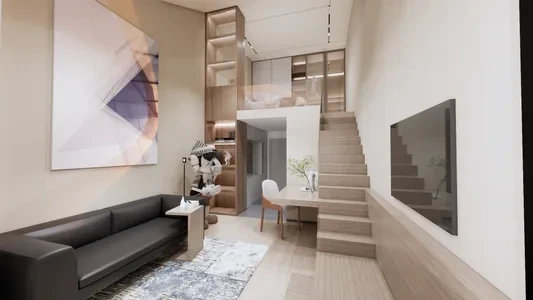 Enscape现代客厅场景SketchUp草图大师模型下载1246