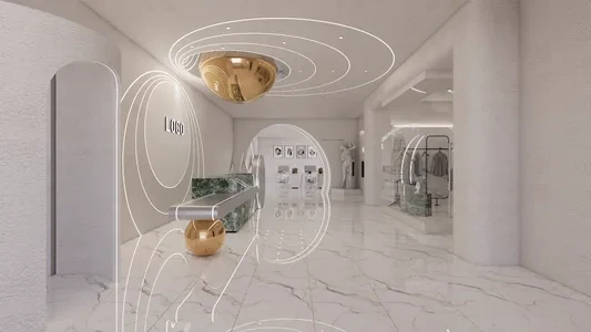 Enscape侘寂风服装店场景SketchUp草图大师模型下载1250