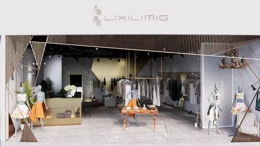 Enscape服装鞋包店场景SketchUp草图大师模型下载1252