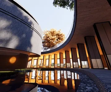 Enscape建筑展馆场景SketchUp草图大师模型下载1644