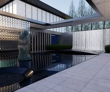 Enscape小区景观建筑SketchUp草图大师模型下载1659