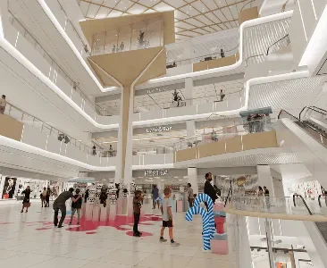 Enscape商业街内景场景SketchUp草图大师模型下载2222