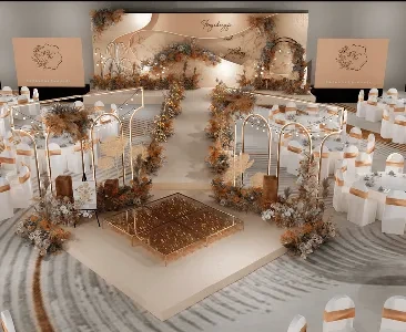 Enscape酒店婚庆宴会厅场景SketchUp草图大师模型下载2225