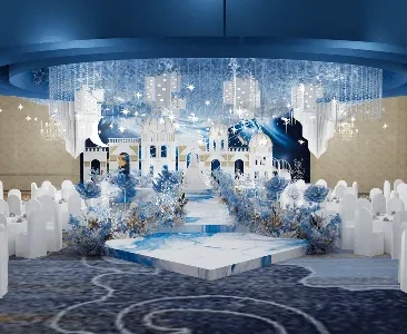 Enscape酒店婚庆宴会厅场景SketchUp草图大师模型下载2230