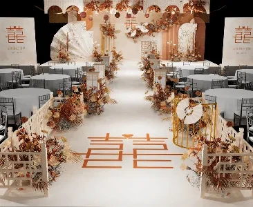 Enscape酒店婚庆宴会厅场景SketchUp草图大师模型下载2235