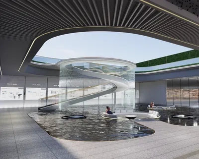 Enscape游泳池场景SketchUp草图大师模型下载ID43916