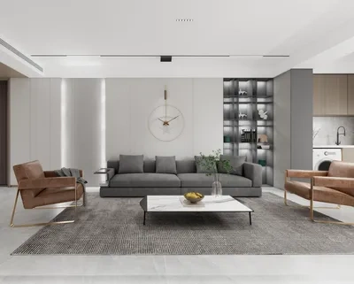 Enscape客厅场景SketchUp草图大师模型下载ID45157