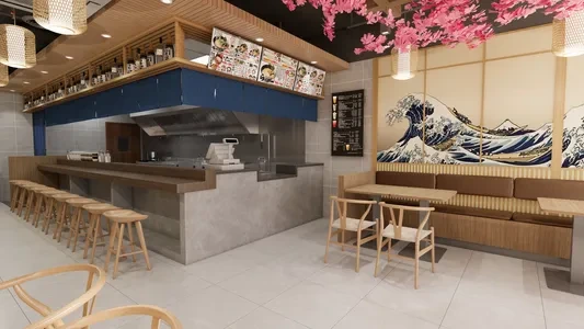 Enscape日式餐厅场景SketchUp草图大师模型下载1261