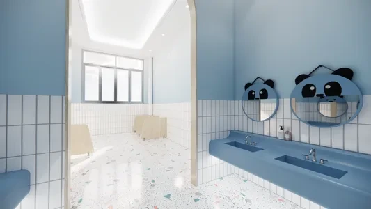 Enscape儿童卫生间场景SketchUp草图大师模型下载1262