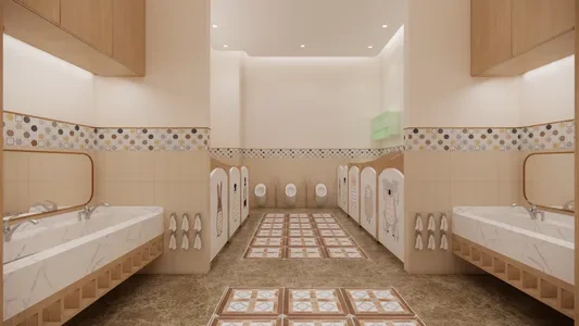 Enscape儿童卫生间场景SketchUp草图大师模型下载1263