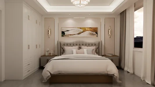Enscape卧室场景SketchUp草图大师模型下载1269