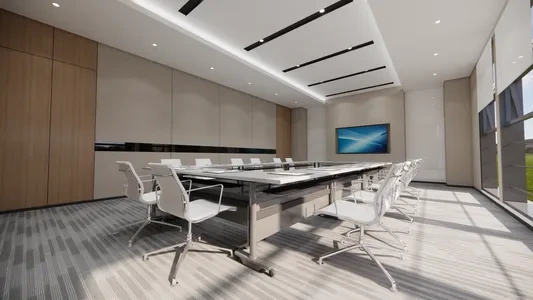 Enscape会议室场景SketchUp草图大师模型下载1278