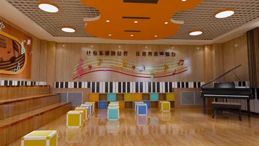 Enscape音乐教室场景SketchUp草图大师模型下载1285