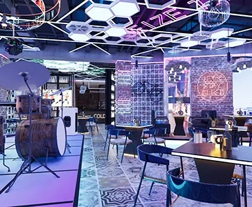 Enscape音乐餐厅酒吧场景SketchUp草图大师模型下载1718