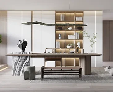 Enscape书房茶室场景SketchUp草图大师模型下载1725